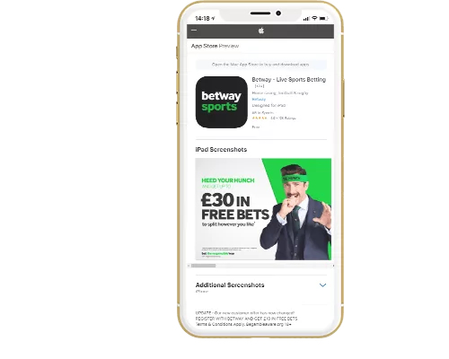 BETWAY APP FOR iOS, iPad, and iPhone
