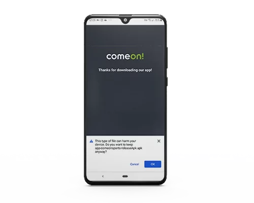 How to download comeon apk for Android?