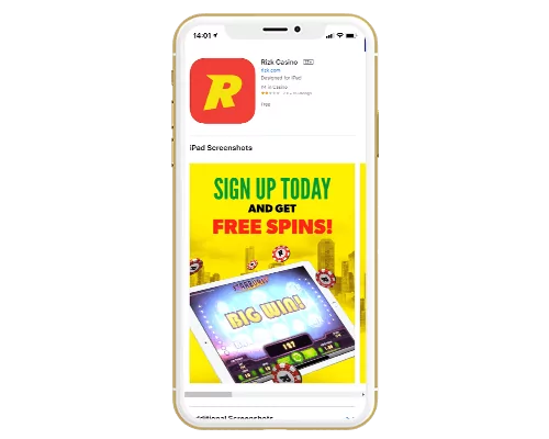 Rizk casino app for iOs - ipad and iPhone
