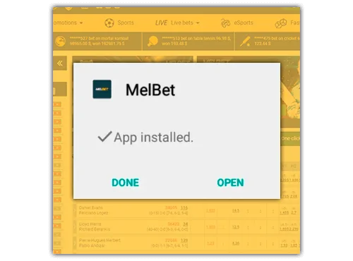 Melbet United States App Installation